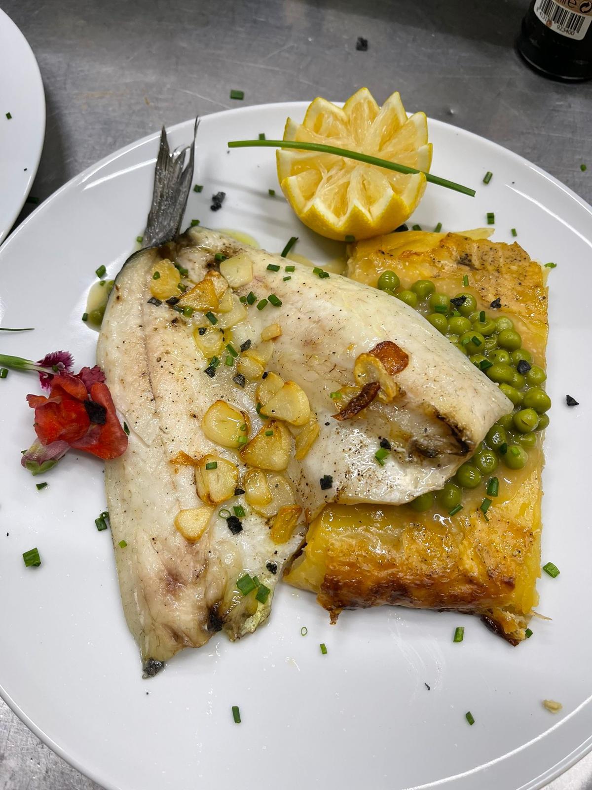 Pescado fresco a la plancha