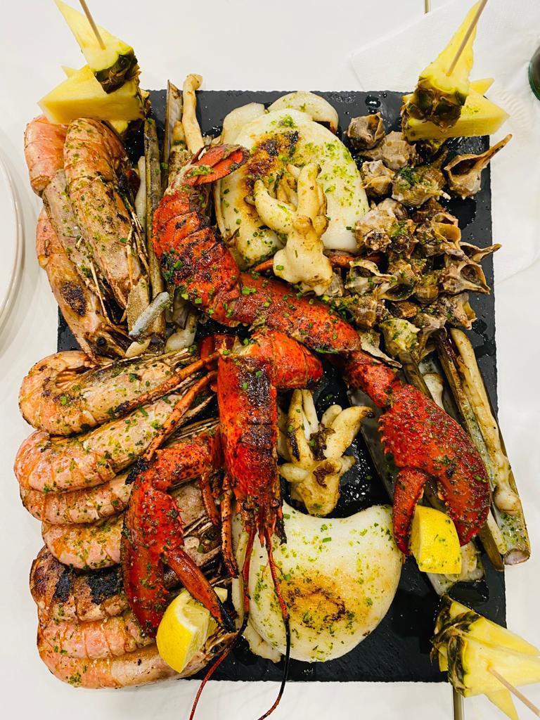 Langostinos y gambas a la plancha